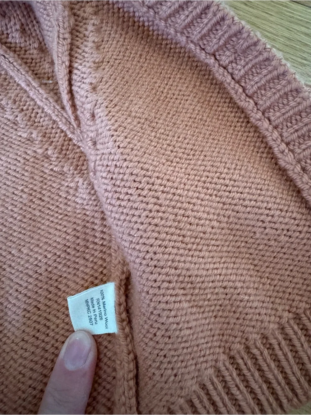 Misha And Puff Terracotta Knit Baby Matching Set with Cream & Green Appliqués